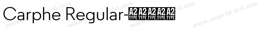 Carphe Regular字体转换